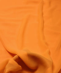 Mustard Gold Plain Dyed Georgette (60 Grams) Fabric