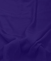 Navy Blue Plain Dyed Georgette (60 Grams) Fabric