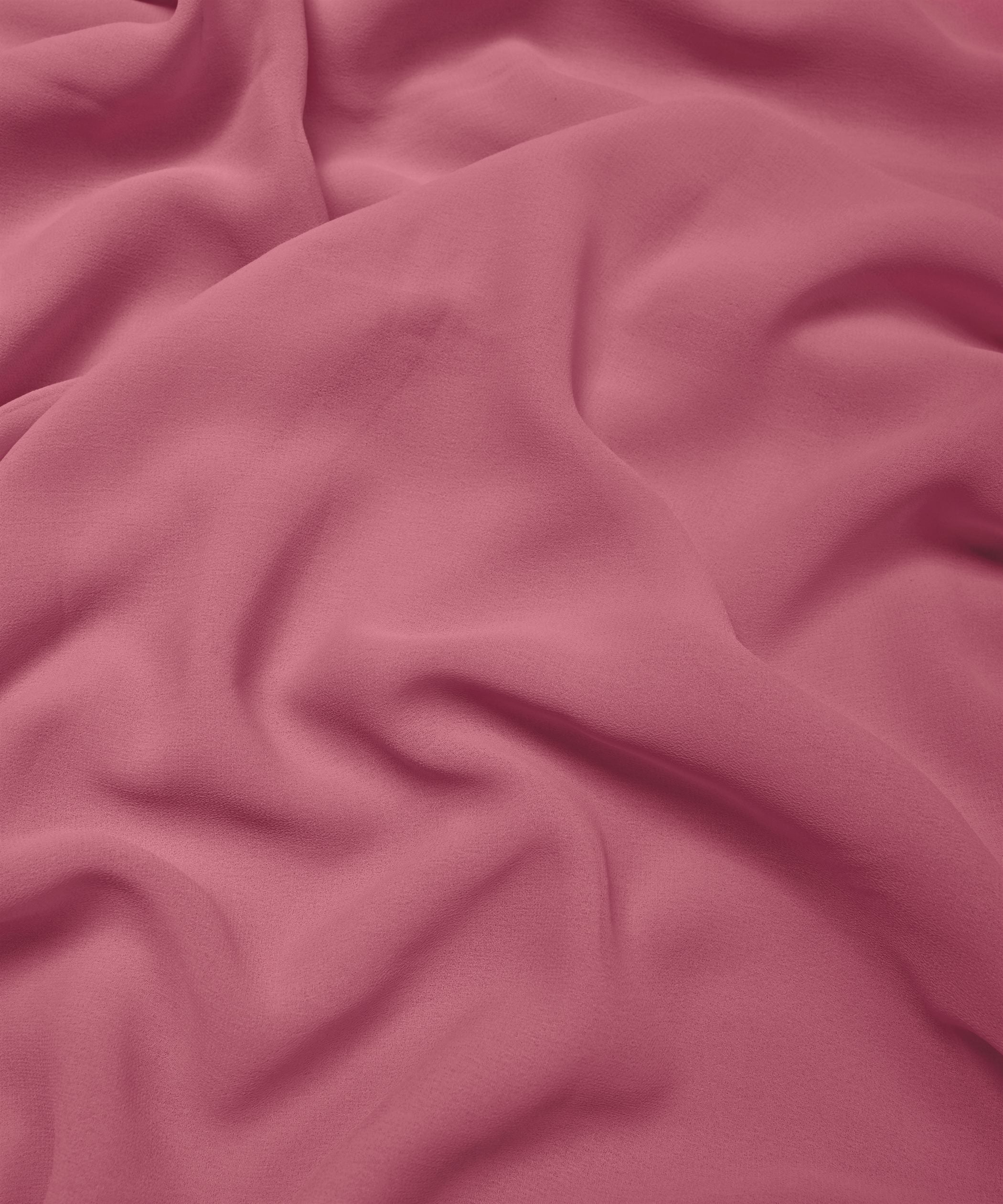 Onion Plain Dyed Georgette (60 Grams) Fabric