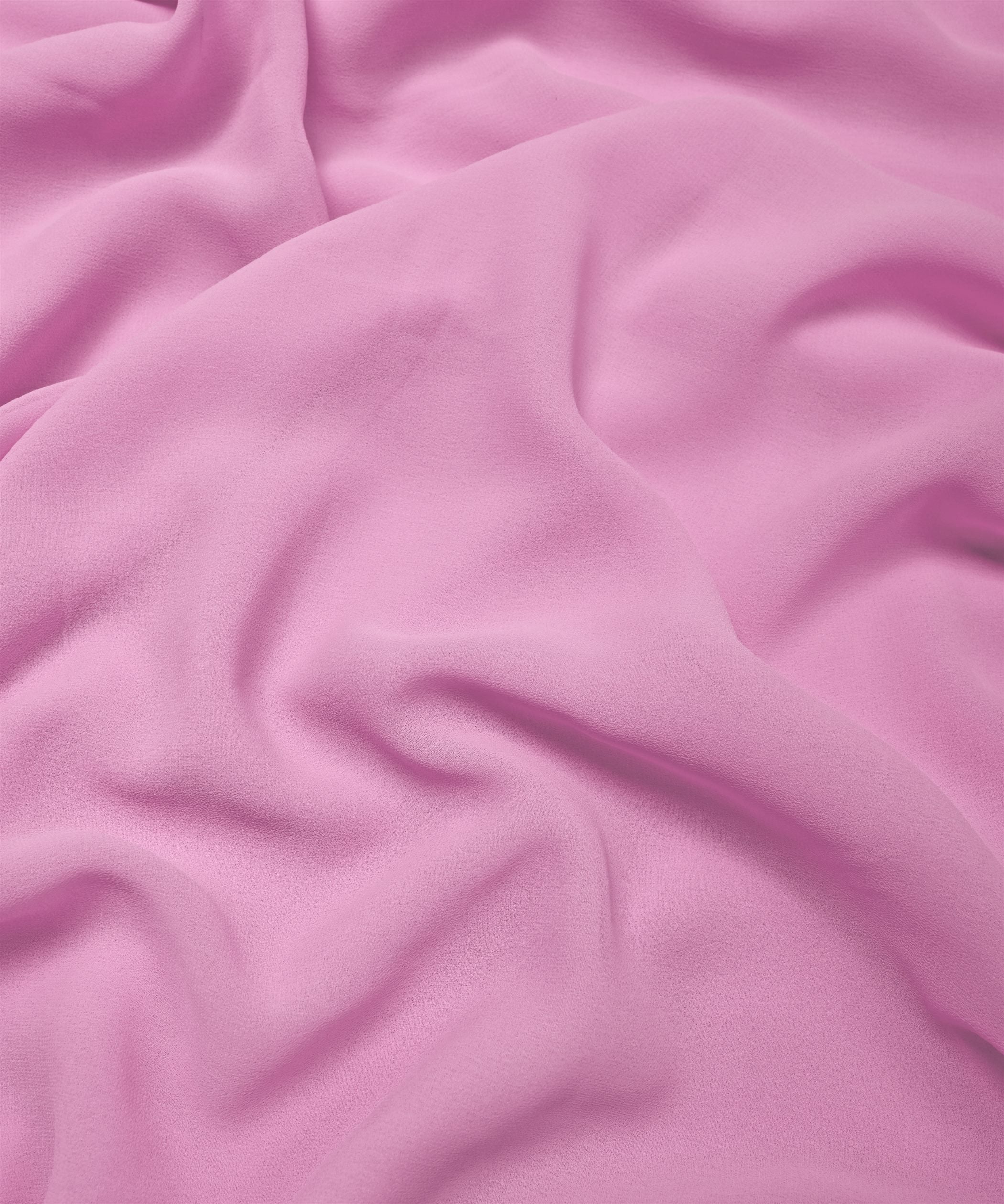 Pink Plain Dyed Georgette (60 Grams) Fabric