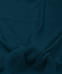 Prussian Plain Dyed Georgette (60 Grams) Fabric