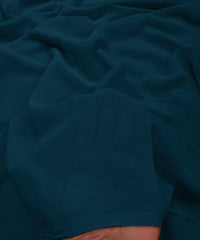 Prussian Plain Dyed Georgette (60 Grams) Fabric