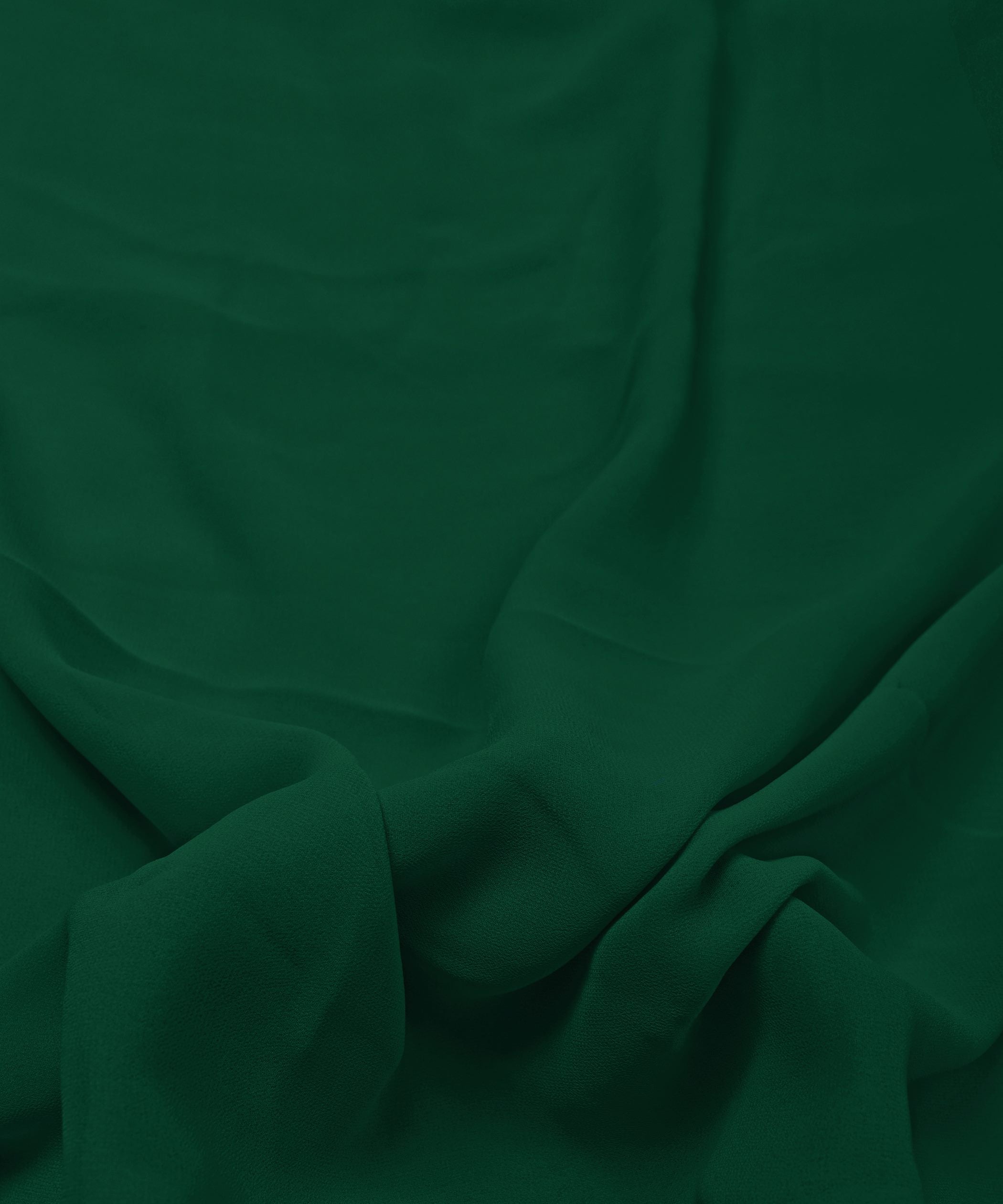 Rama Green Plain Dyed Georgette (60 Grams) Fabric