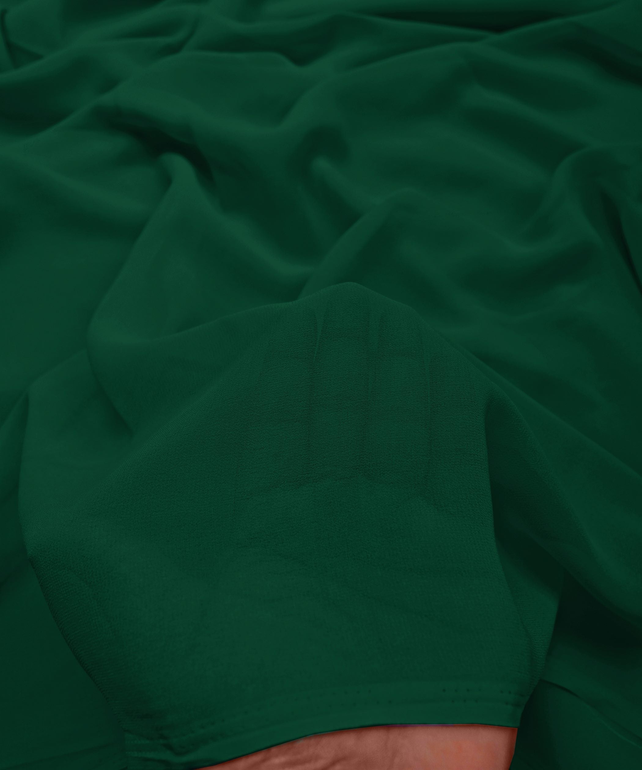 Rama Green Plain Dyed Georgette (60 Grams) Fabric