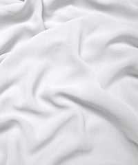 White Plain Dyed Georgette (60 Grams) Fabric