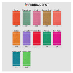 Textured Semi Silk - Shade Card