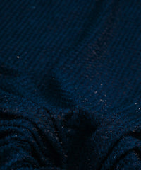 Teal Glittery Fur Georgette Fabric