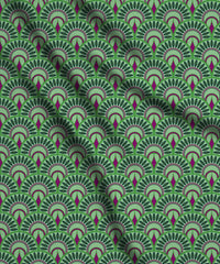 Green Ethnic Print