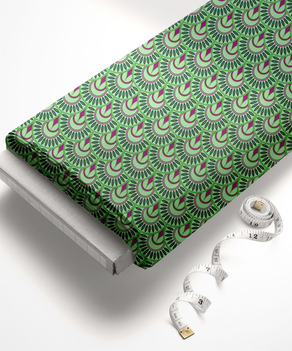 Green Ethnic Print