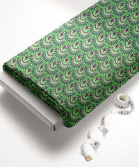 Green Ethnic Print