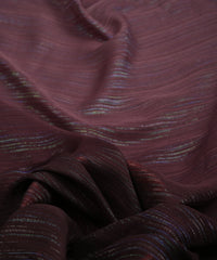 Dim grey & Coffee Shaded Georgette Fabric with Satin patta
