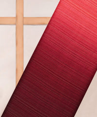 Maroon & Red Shaded Georgette Fabric with Satin patta