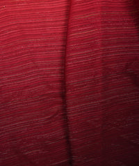 Maroon & Red Shaded Georgette Fabric with Satin patta