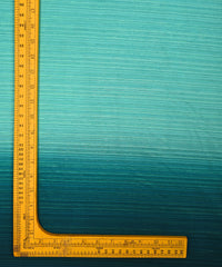 Sea green & Teal Shaded Georgette Fabric with Satin patta