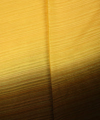 Yellow & coffee Shaded Georgette Fabric with Satin patta