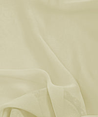 Cream Plain Dyed Heavy Georgette Fabric