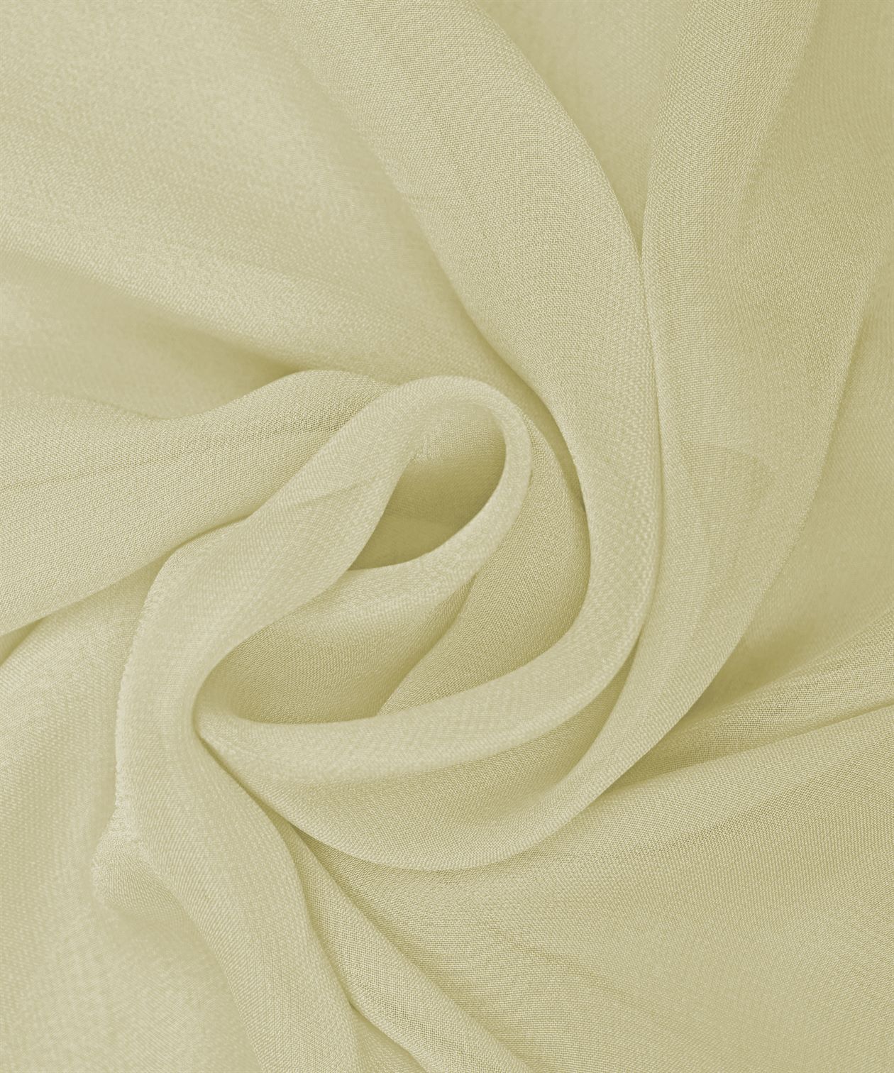 Cream Plain Dyed Heavy Georgette Fabric
