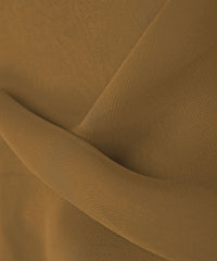 Dark Biege Plain Dyed Heavy Georgette Fabric