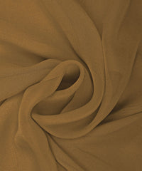 Dark Biege Plain Dyed Heavy Georgette Fabric