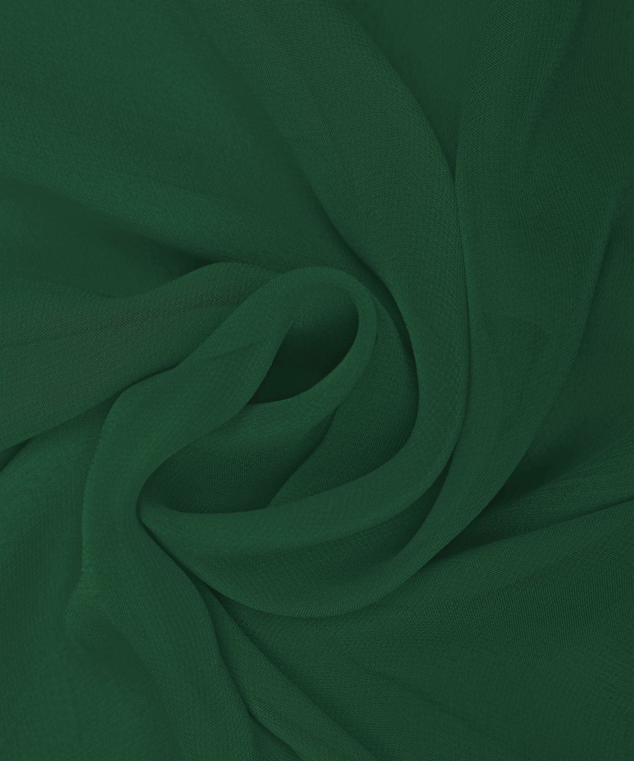 Dark Green Plain Dyed Heavy Georgette Fabric