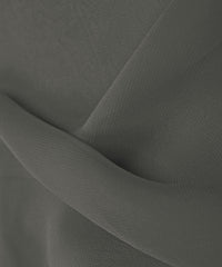 Dark Grey Plain Dyed Heavy Georgette Fabric