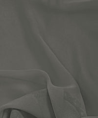 Dark Grey Plain Dyed Heavy Georgette Fabric