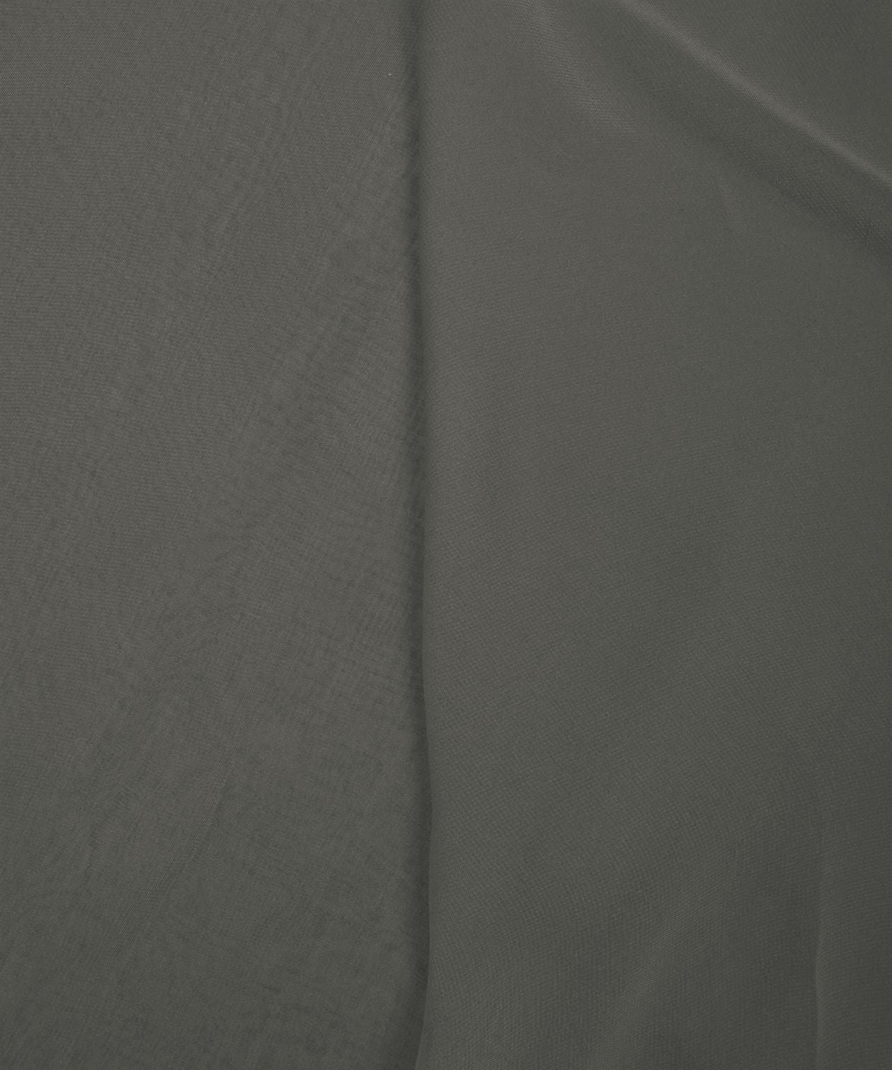 Dark Grey Plain Dyed Heavy Georgette Fabric