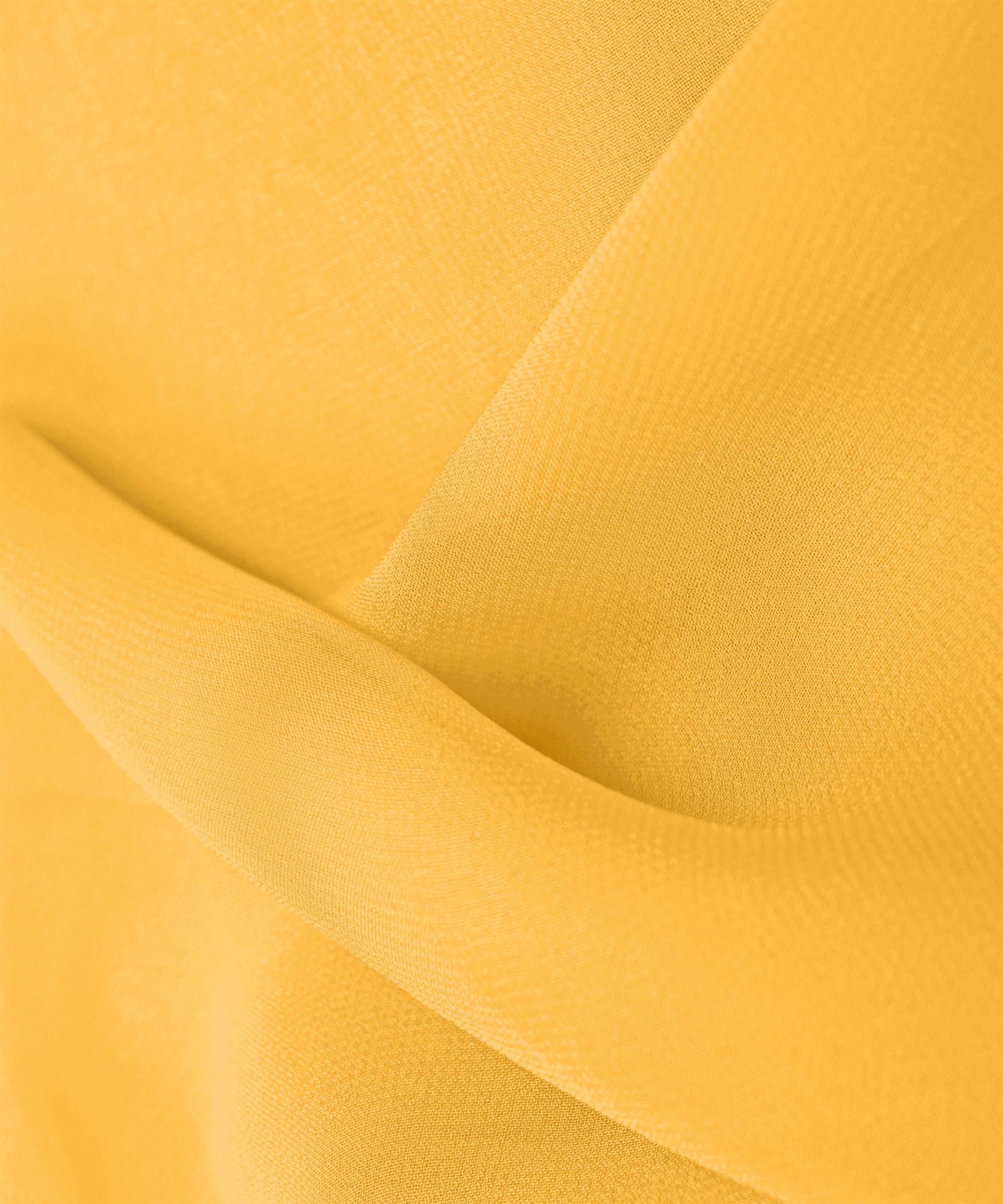 Lime Yellow Plain Dyed Heavy Georgette Fabric