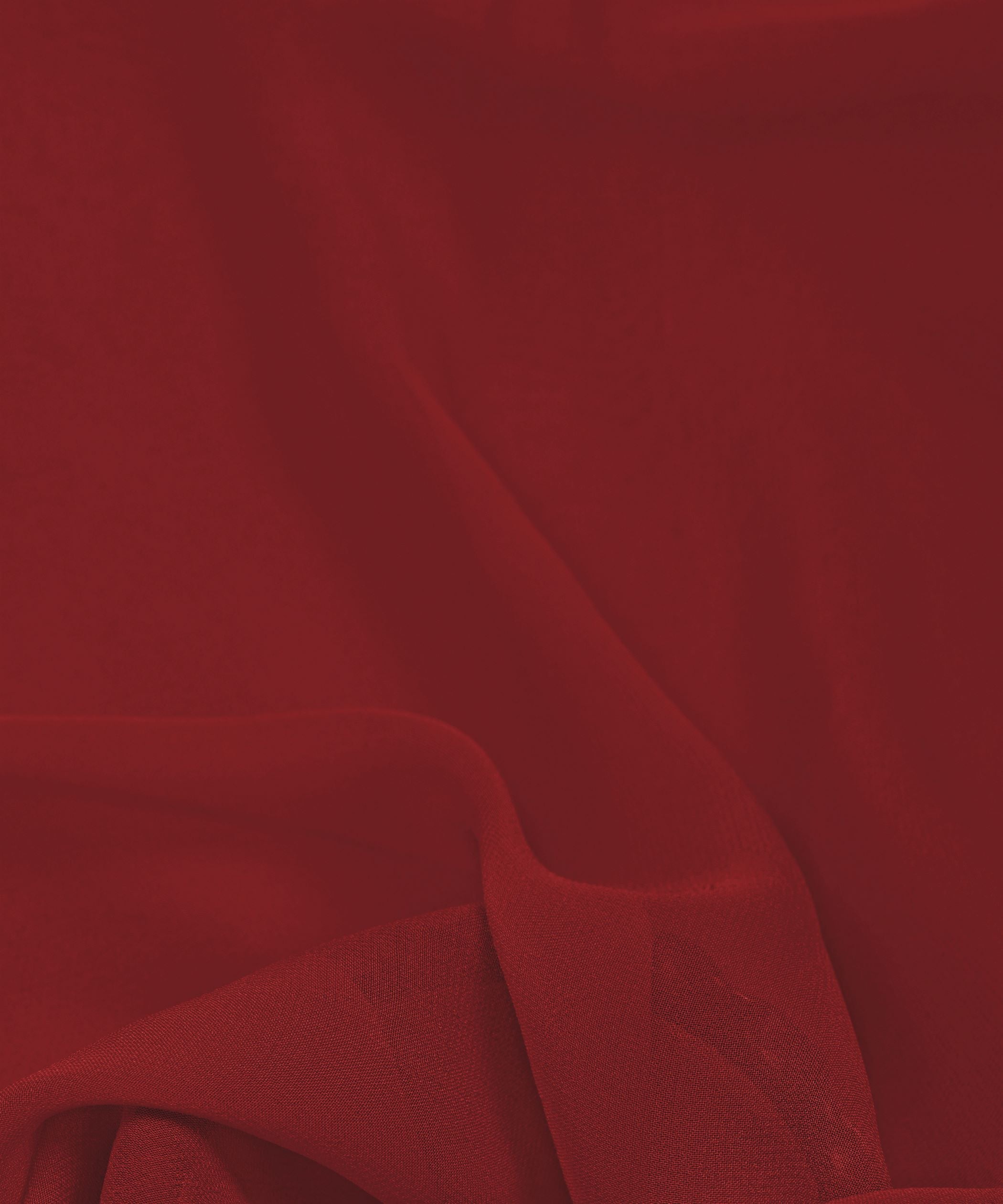 Maroon Plain Dyed Heavy Georgette Fabric