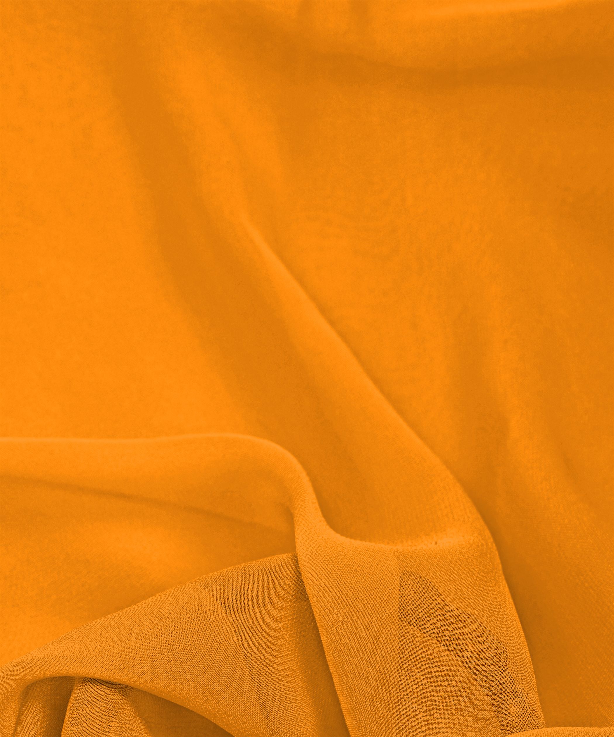 Mustard Yellow Plain Dyed Heavy Georgette Fabric