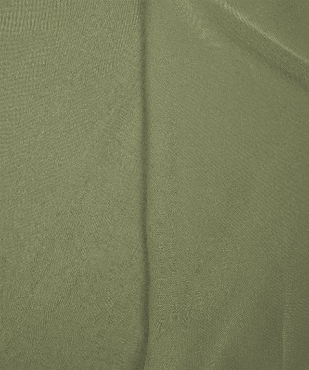 Olive Green Plain Dyed Heavy Georgette Fabric