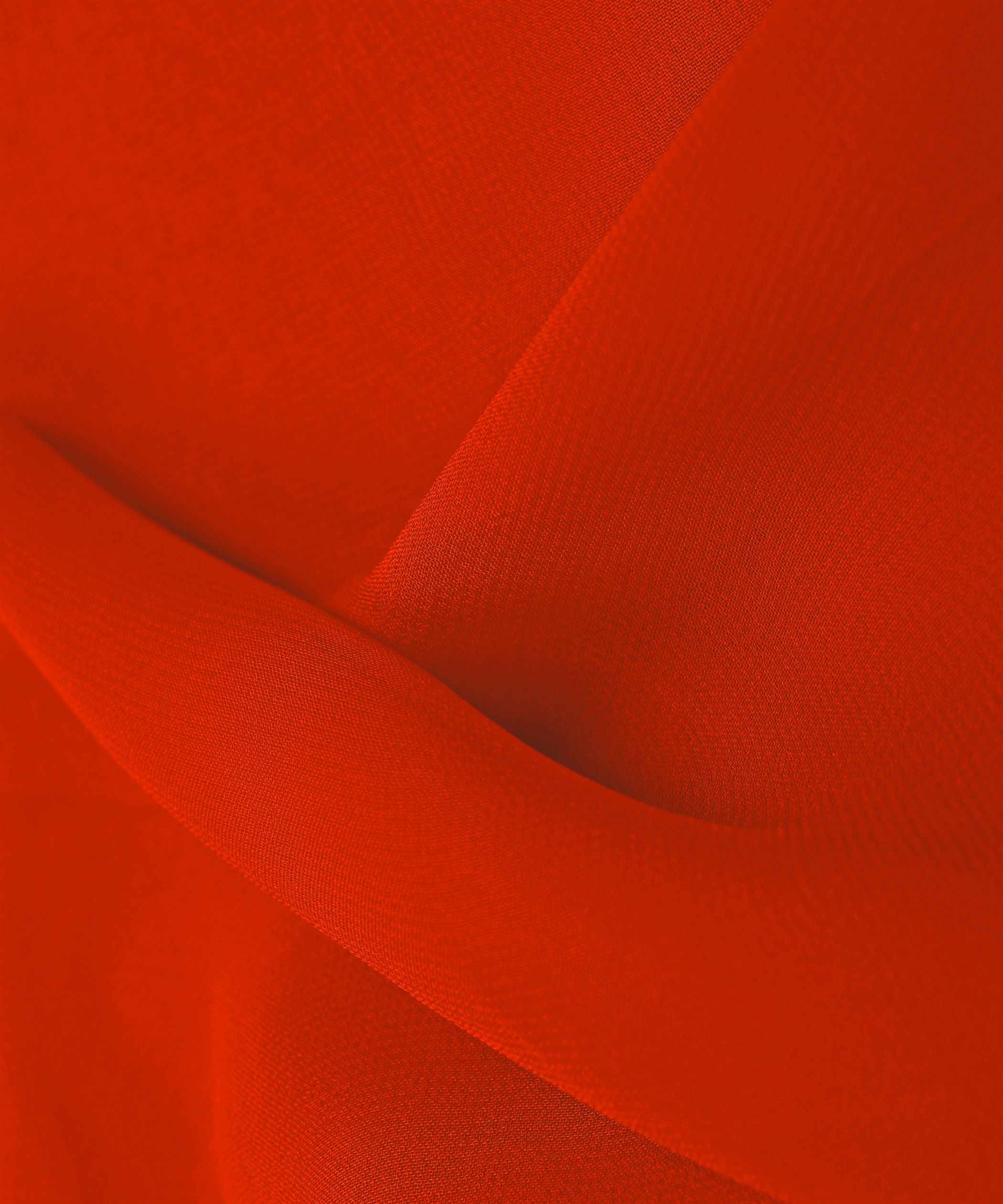 Orange Plain Dyed Heavy Georgette Fabric