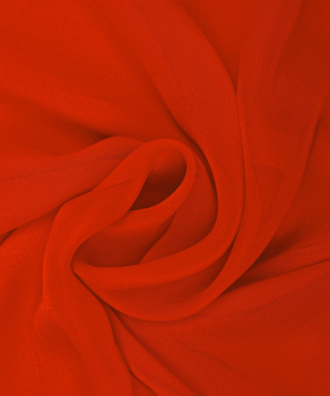 Orange Plain Dyed Heavy Georgette Fabric