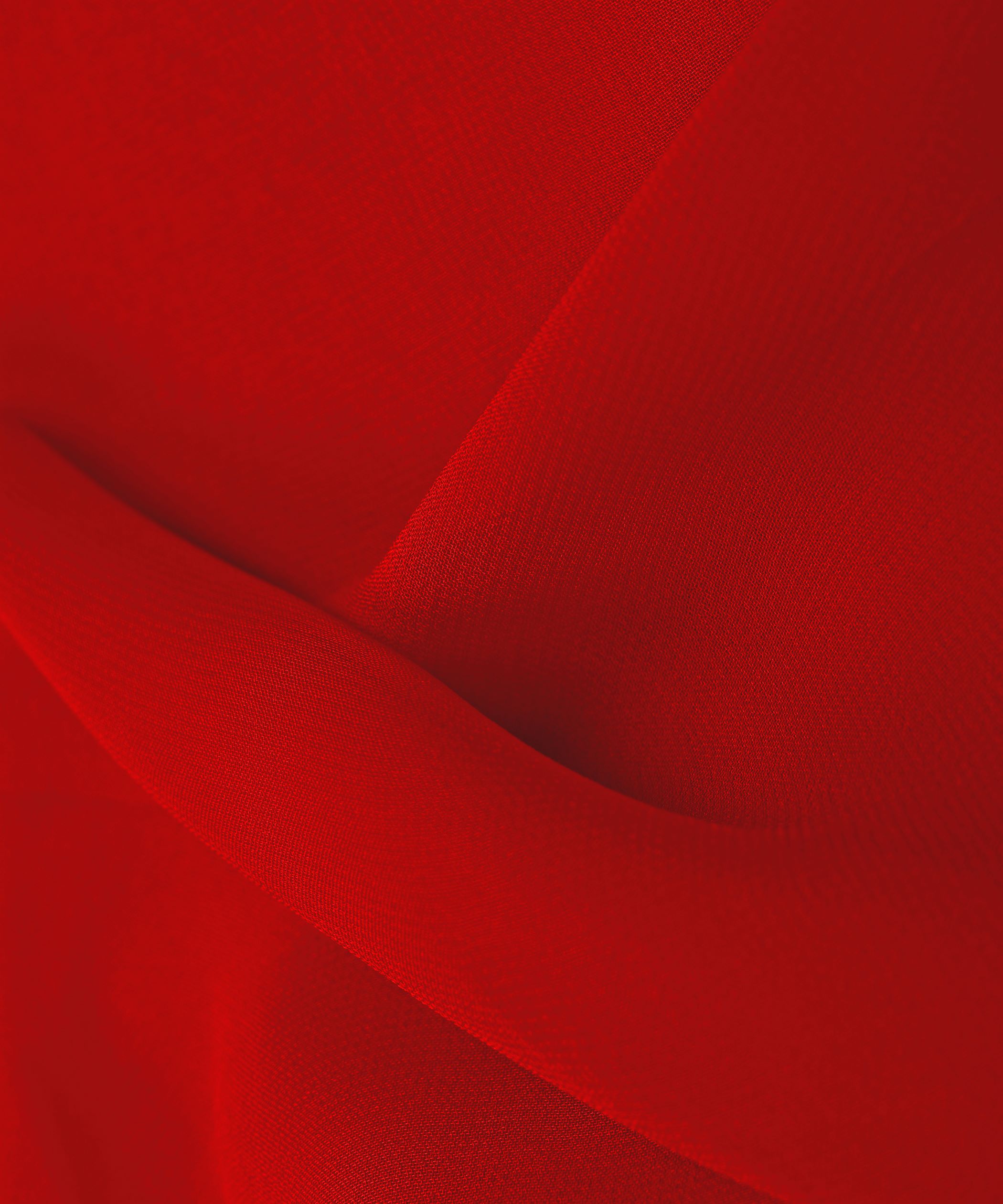 Red Plain Dyed Heavy Georgette Fabric