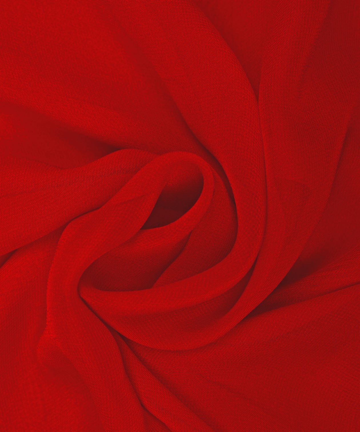 Red Plain Dyed Heavy Georgette Fabric