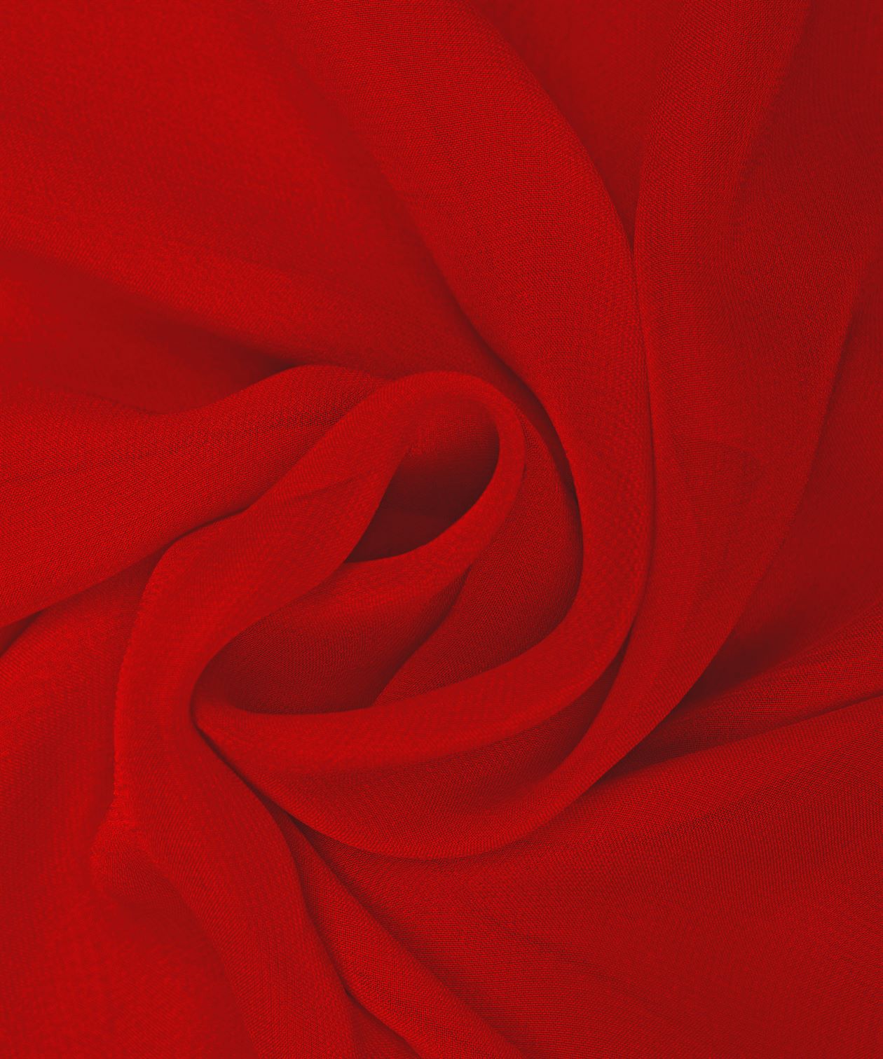 Red Plain Dyed Heavy Georgette Fabric