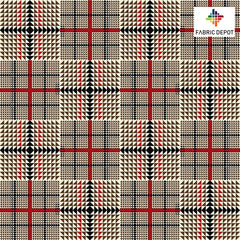 Illusion Geometric Checks Print
