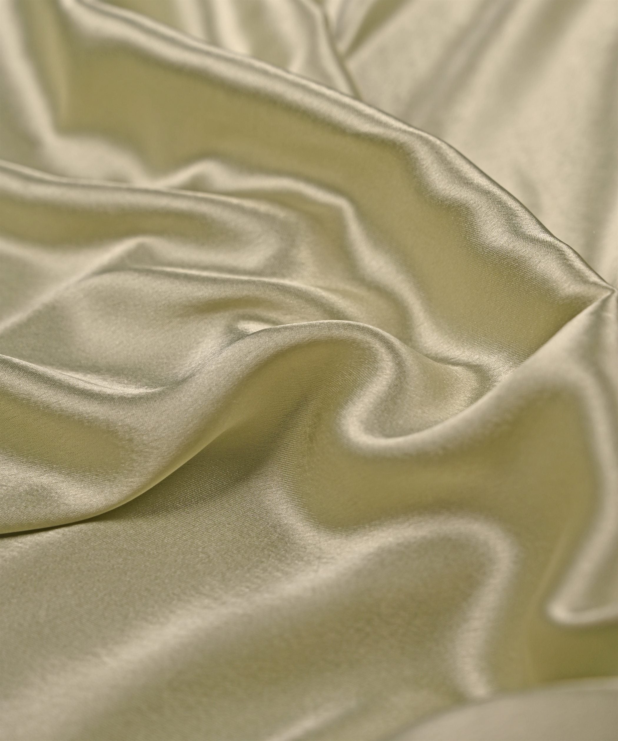 Glossy Green Plain Dyed Japan Satin Fabric