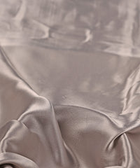 Grey Plain Dyed Japan Satin Fabric
