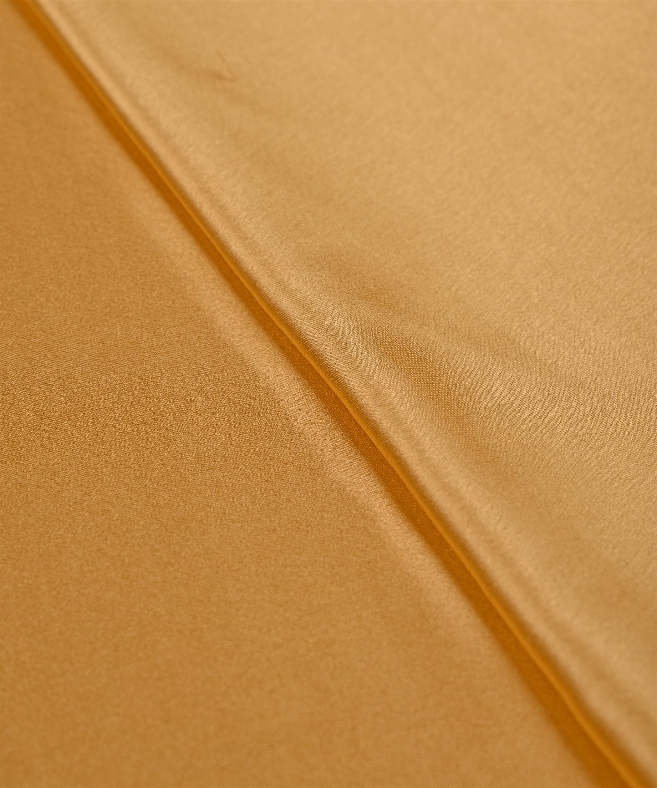 Mustard Yellow Plain Dyed Japan Satin Fabric