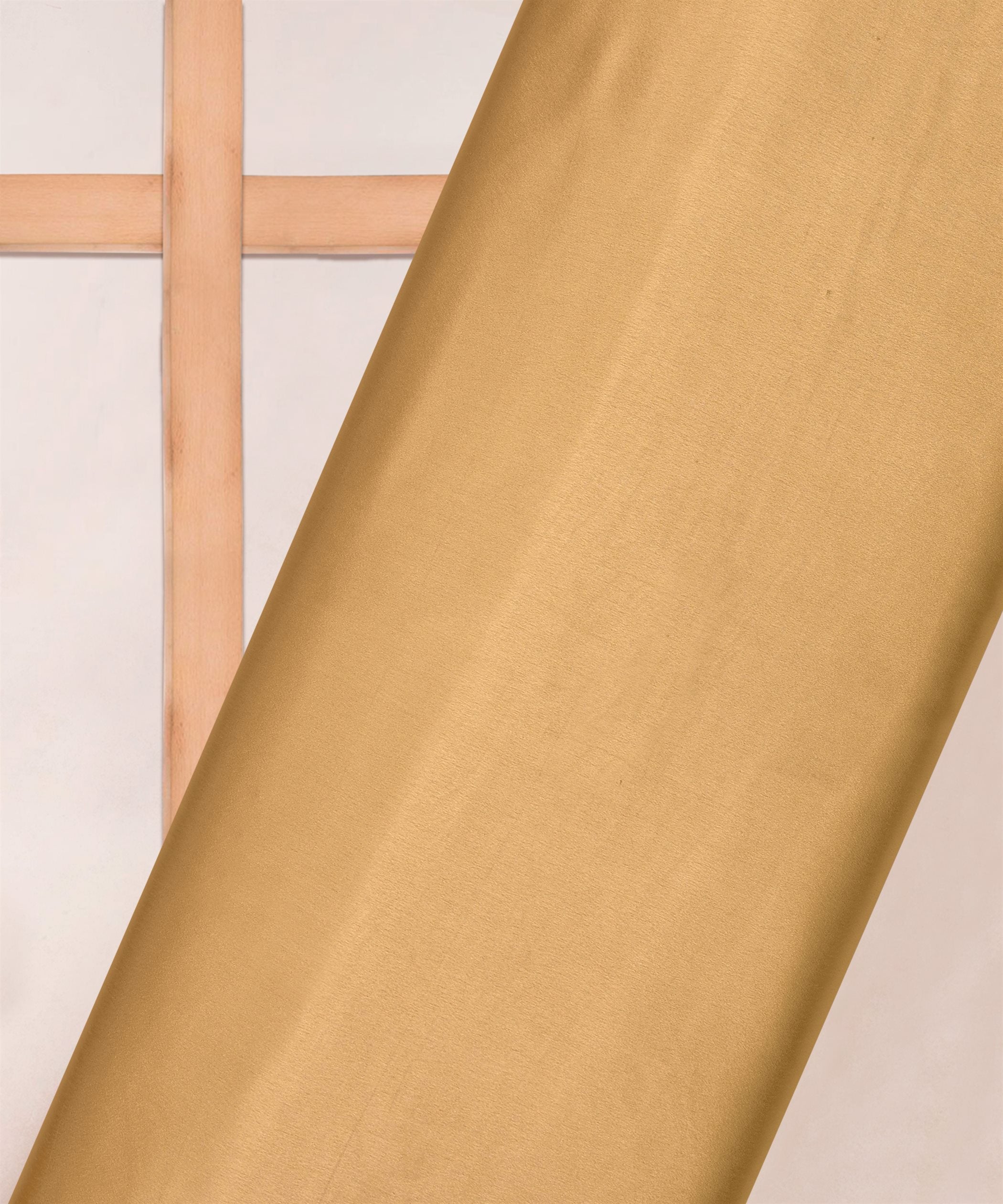 Mustard Yellow Plain Dyed Japan Satin Fabric