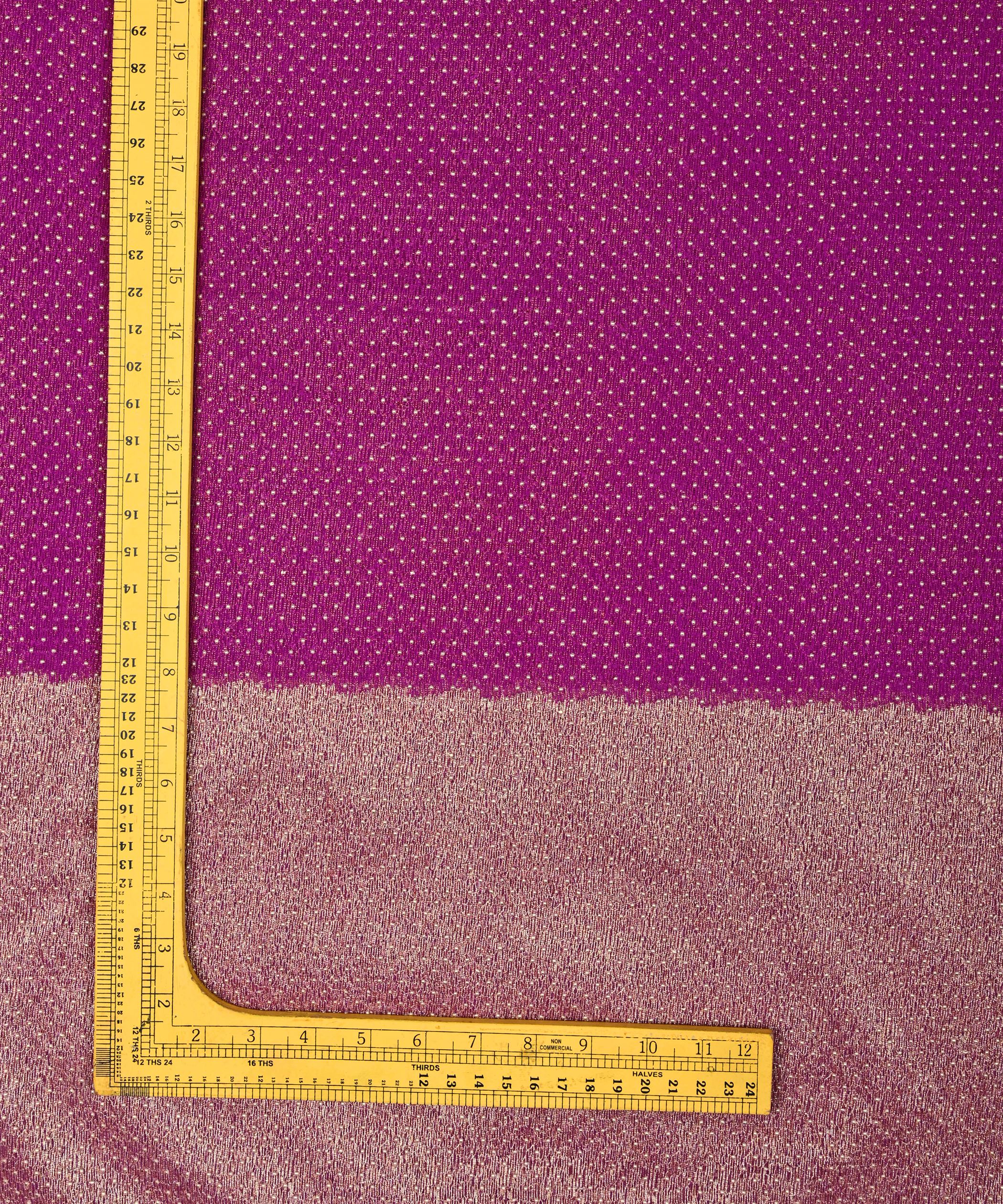 Hot Pink Knitted fabric with Dewdrop