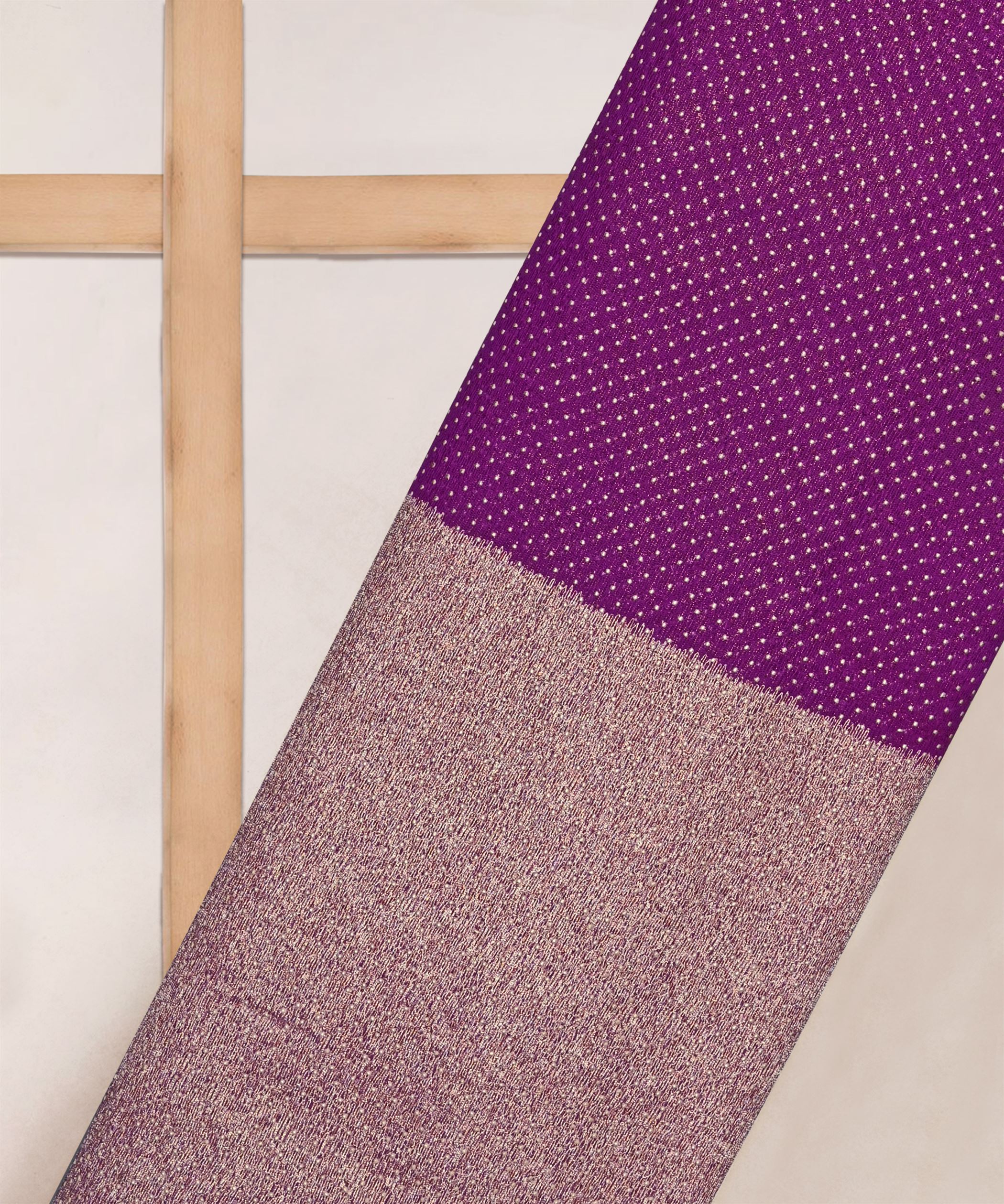 Hot Pink Knitted fabric with Dewdrop