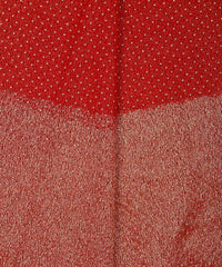 Red Knitted fabric with Dewdrop