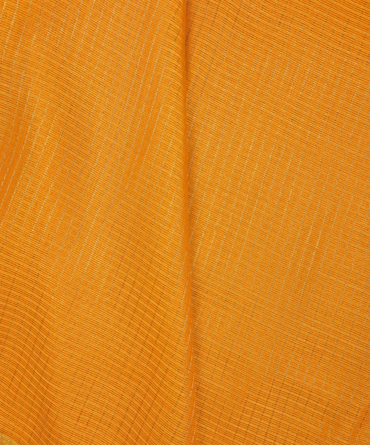 Mustard Yellow Kota fabric with Zari Checks