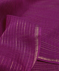 Violet Kota fabric with Zari Checks