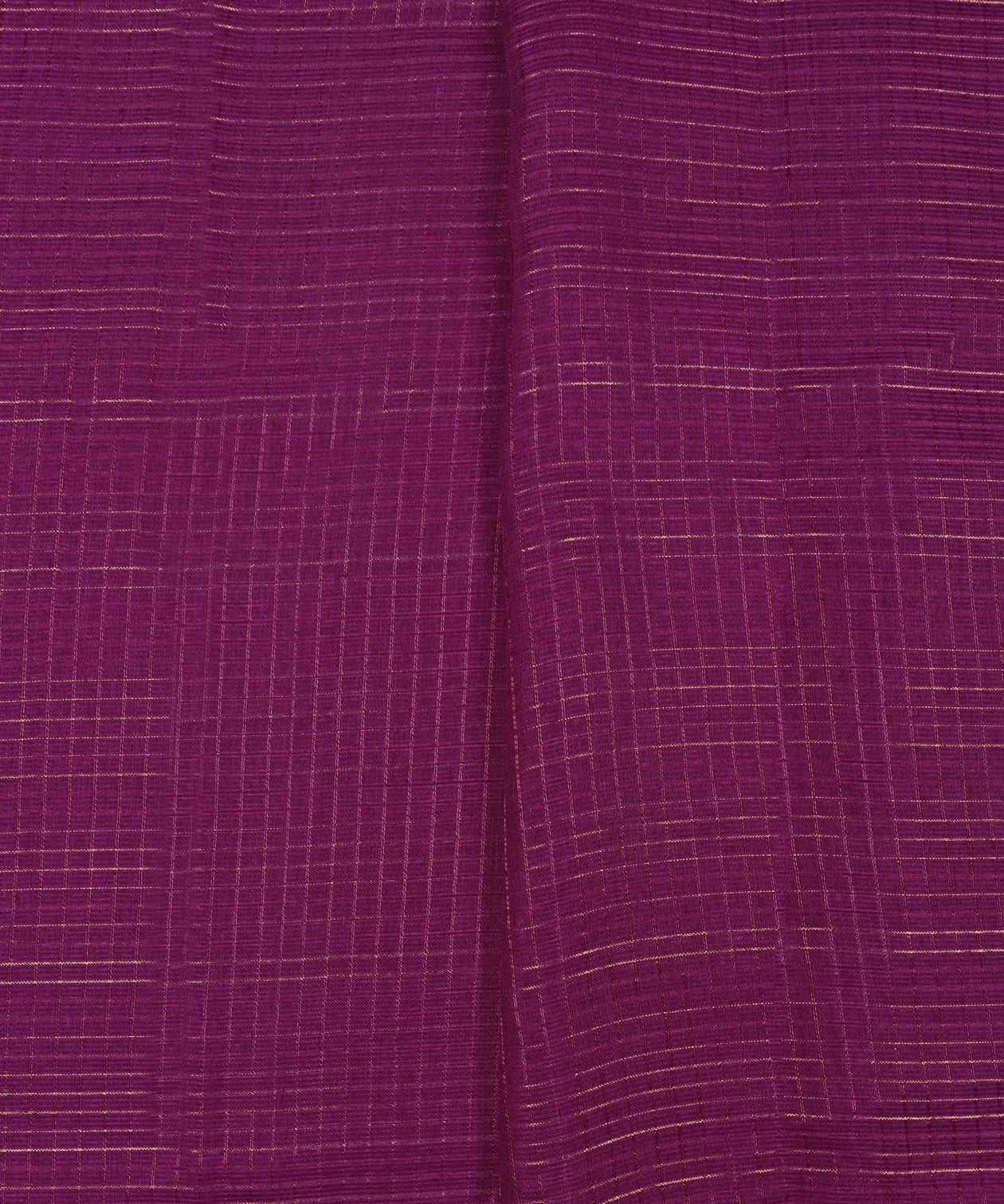 Violet Kota fabric with Zari Checks