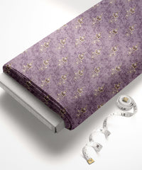 Lilac-Hibiscus Ajrakh Print