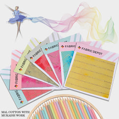 Mal cotton with Mukaish Work-Swatch Card