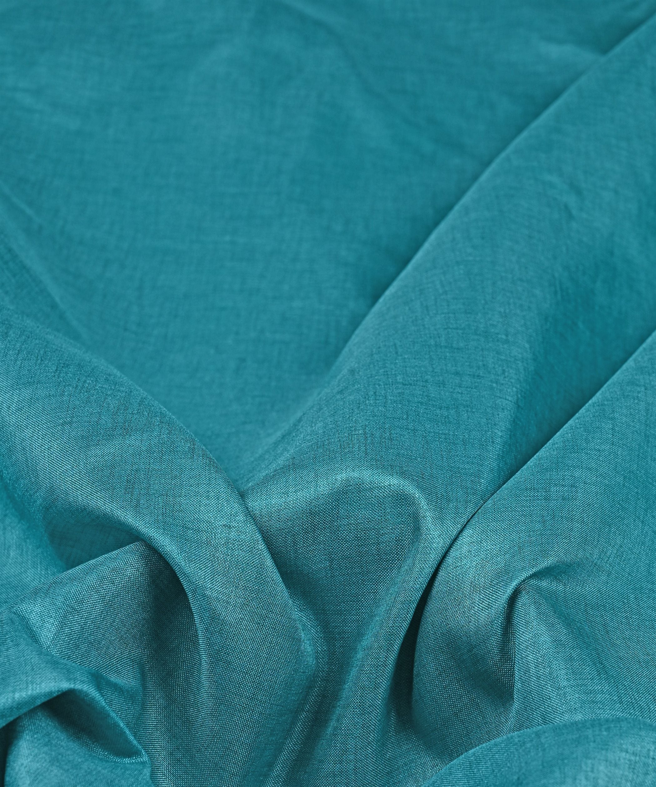 Aquamarine Plain Dyed Manipuri Fabric